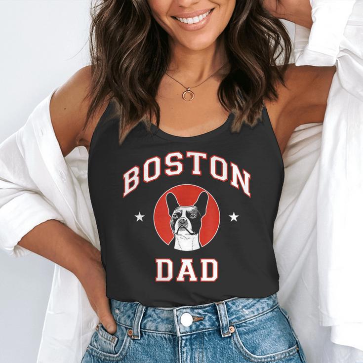 Boston Terrier Dad Dog Father For Men Women Kids Flowy Tank, funny gift