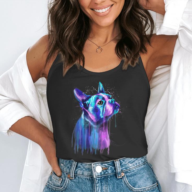 Boston Terrier Dog For a Boston Terrier Mom Flowy Tank, funny gift