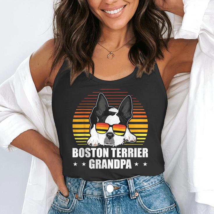 Boston Terrier Grandpa Dog Owner Boston Terrier Flowy Tank, funny gift