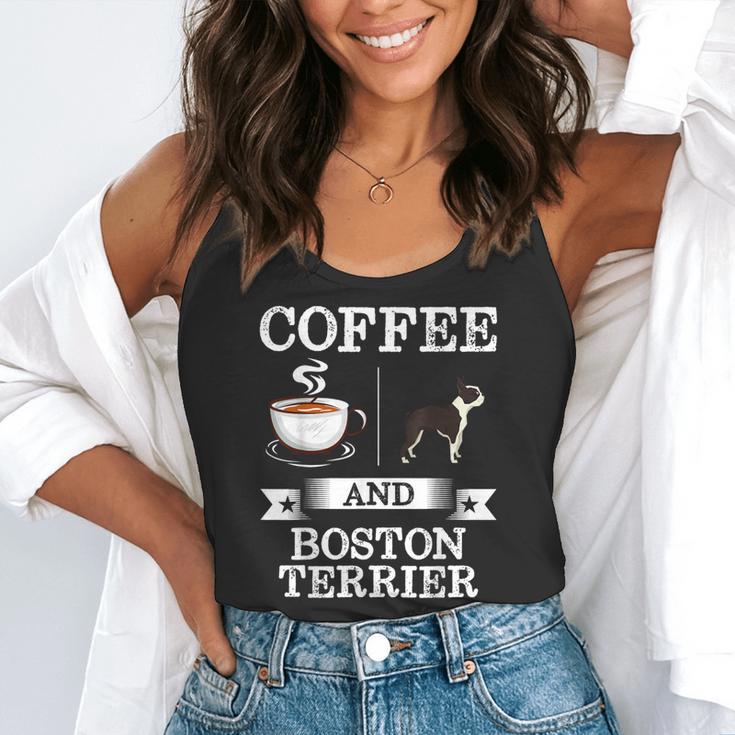 Boston Terrier Shirt Coffee And Boston Terrier Cute Dog For Men Women Girls Kids Flowy Tank, funny gift