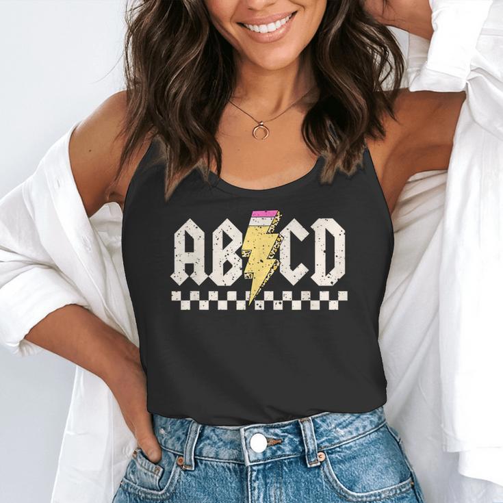 Boys Girls Teachers ABCD Rock Graphic Back To School Class Flowy Tank, funny gift Boys Girls Teachers ABCD Rock Graphic Back To School Class Flowy Tank, funny gift