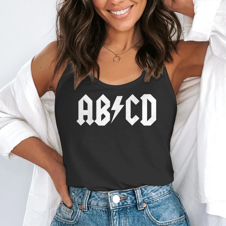 Boys Girls Teachers ABCD Rock Graphic Back To School Flowy Tank, funny gift