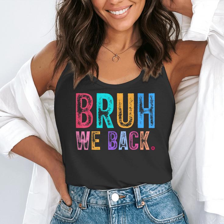 Bruh We Back Teachers Retro Back To School Boys Girls Kids Flowy Tank, funny gift Bruh We Back Teachers Retro Back To School Boys Girls Kids Flowy Tank, funny gift