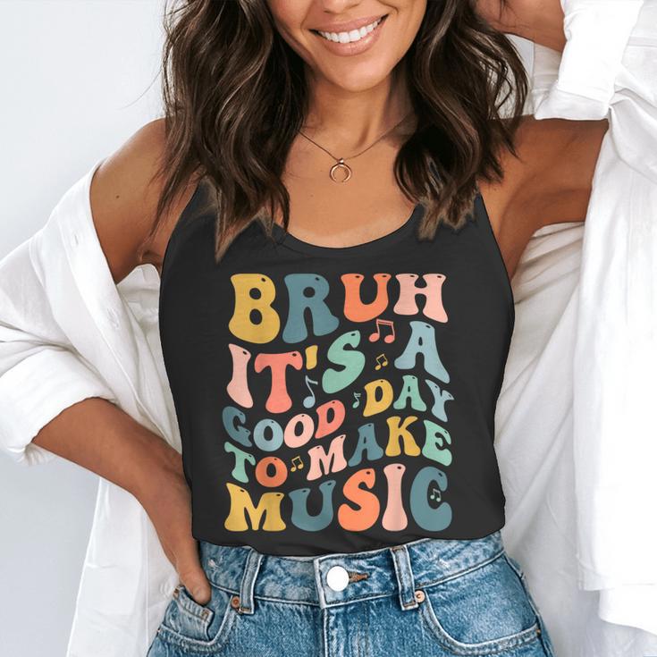Bruh It's A Good Day To Make Music Musician Music Teacher Flowy Tank, funny gift