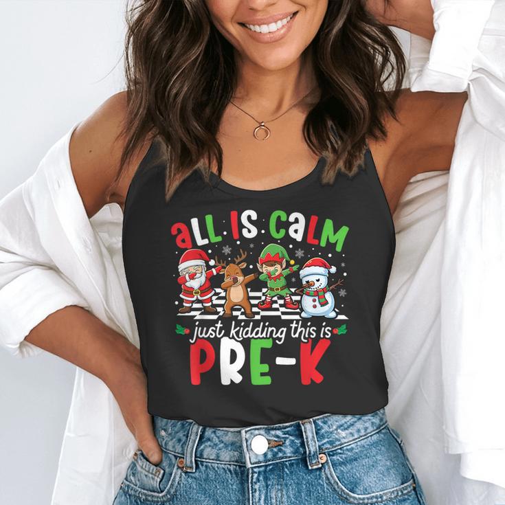 All Is Calm Just Kidding This Is Pre-K Christmas Teacher Flowy Tank, funny gift All Is Calm Just Kidding This Is Pre-K Christmas Teacher Flowy Tank, funny gift