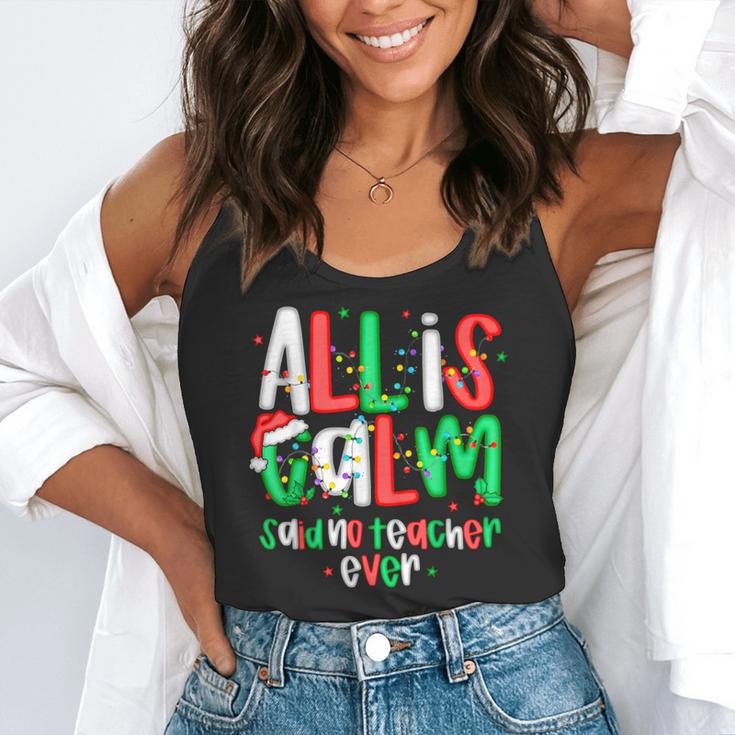 All Calm Said No Teacher Teacher Christmas Lights Flowy Tank, funny gift All Calm Said No Teacher Teacher Christmas Lights Flowy Tank, funny gift