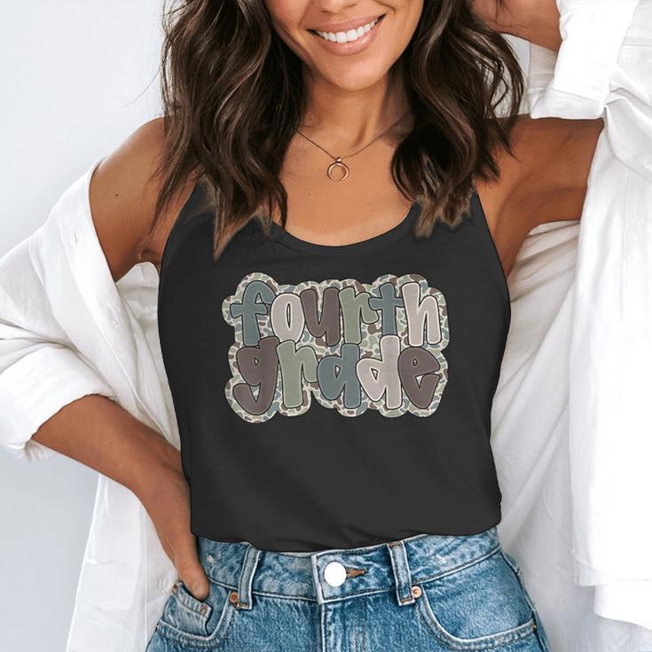 Camo Team 4th Grade Squad Back To School Teacher Kids Boys Flowy Tank, funny gift Camo Team 4th Grade Squad Back To School Teacher Kids Boys Flowy Tank, funny gift
