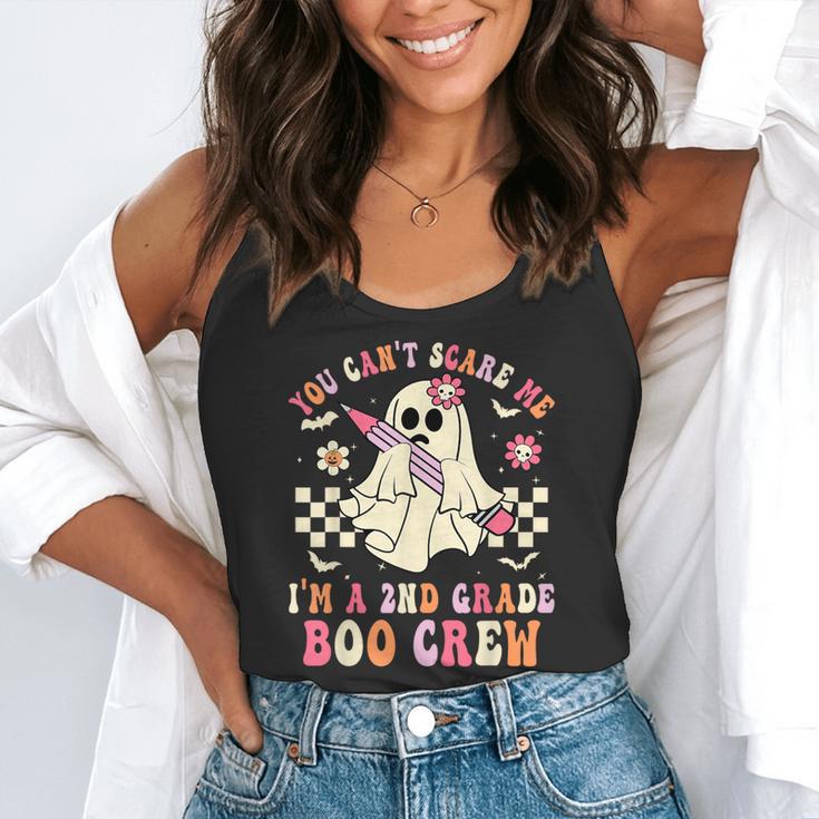 You Can't Scare Me Im A 2nd-Grade Boo Crew Teacher Halloween Flowy Tank, funny gift