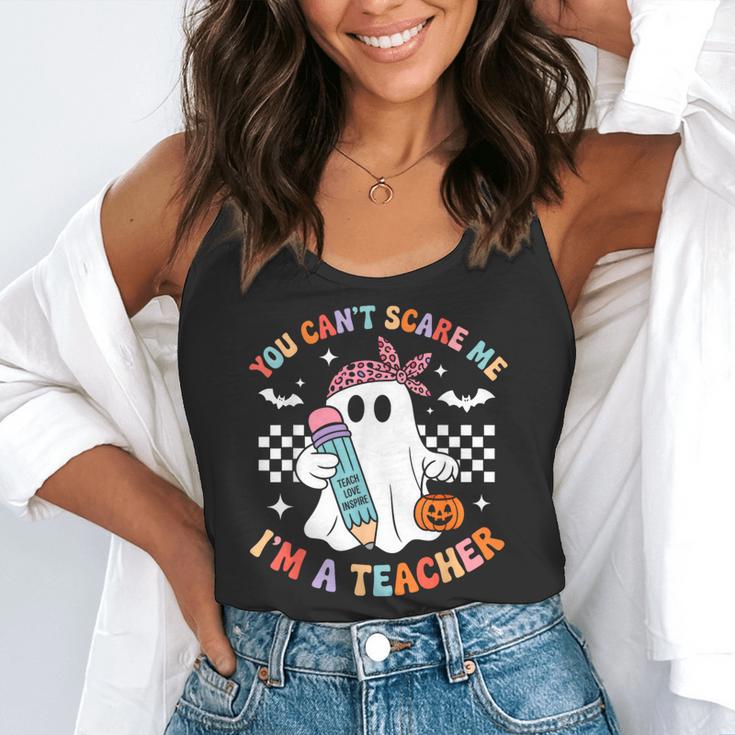 You Can't Scare Me I'm A Teacher Ghost Happy Halloween Flowy Tank, funny gift You Can't Scare Me I'm A Teacher Ghost Happy Halloween Flowy Tank, funny gift