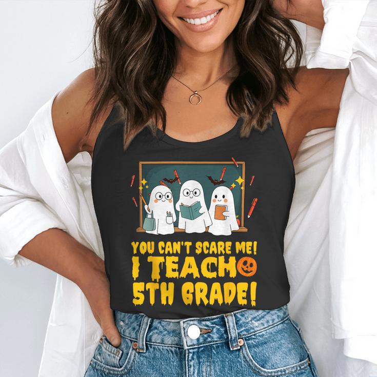 You Can't Scare Me I Teach 5th Grade Teacher Halloween Flowy Tank, funny gift