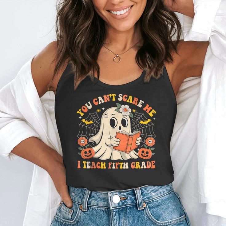 You Can't Scare Me I Teach Fifth Grade Halloween Teacher Flowy Tank, funny gift