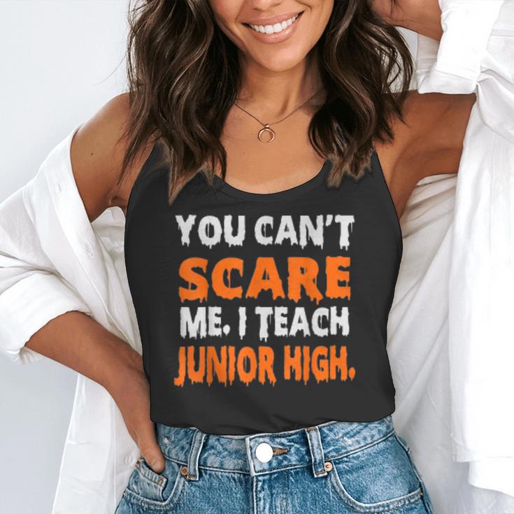 You Can't Scare Me I Teach Junior High Teacher Shirt For Men Women Flowy Tank, funny gift