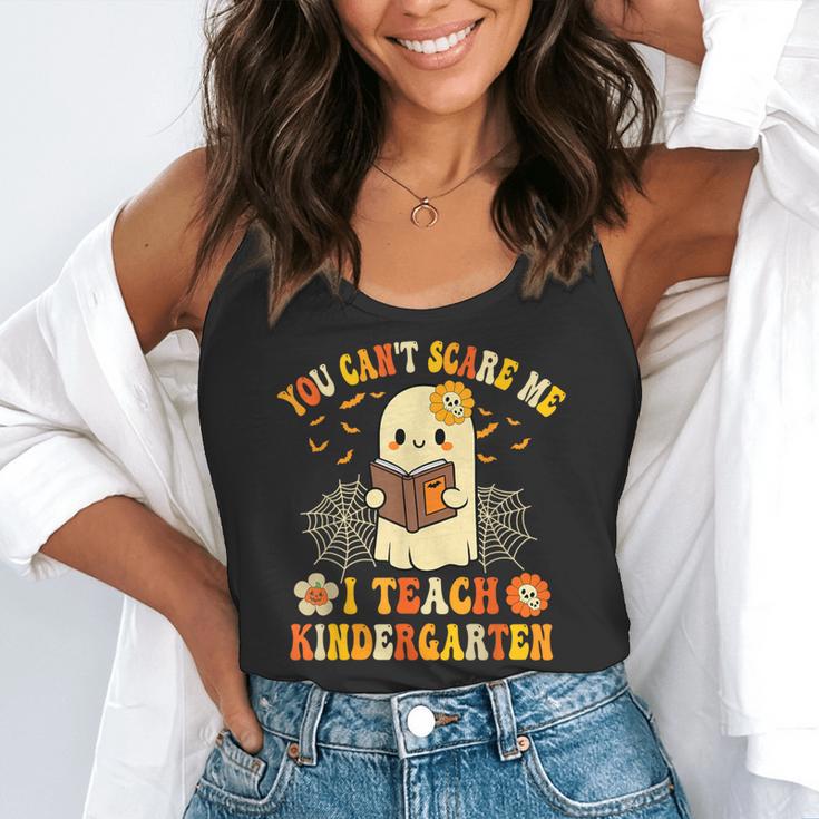 You Can't Scare Me I Teach Kindergarten Halloween Teacher Flowy Tank, funny gift