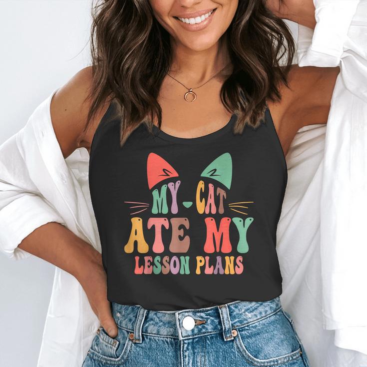 My Cat Ate My Lesson Plans Teacher Sarcastic Flowy Tank, funny gift My Cat Ate My Lesson Plans Teacher Sarcastic Flowy Tank, funny gift