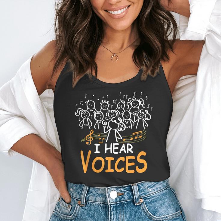 Choir Teacher I Hear Voices Chorister Church Choral Music Flowy Tank, funny gift Choir Teacher I Hear Voices Chorister Church Choral Music Flowy Tank, funny gift