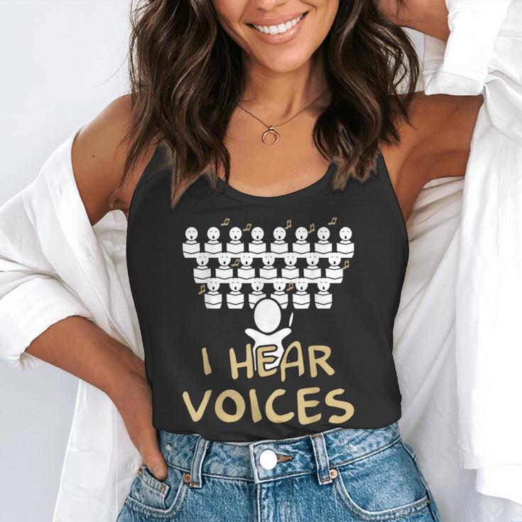 Choir Teacher Shirt I Hear Voices Chorister Tee Flowy Tank, funny gift