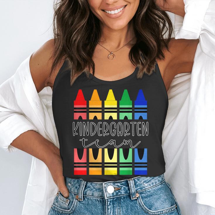 Colorful Crayon Kindergarten Team Tee For Teachers Students Men Women Kids Flowy Tank, funny gift Colorful Crayon Kindergarten Team Tee For Teachers Students Men Women Kids Flowy Tank, funny gift