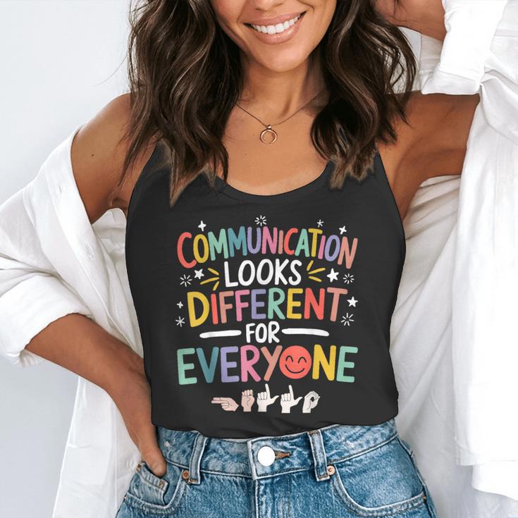 Communication ASL Teacher Deaf People ASL Interpreter Flowy Tank, funny gift Communication ASL Teacher Deaf People ASL Interpreter Flowy Tank, funny gift