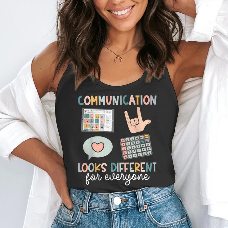 Communication Looks Different For Everyone SPED Teacher ASD Flowy Tank, funny gift Communication Looks Different For Everyone SPED Teacher ASD Flowy Tank, funny gift