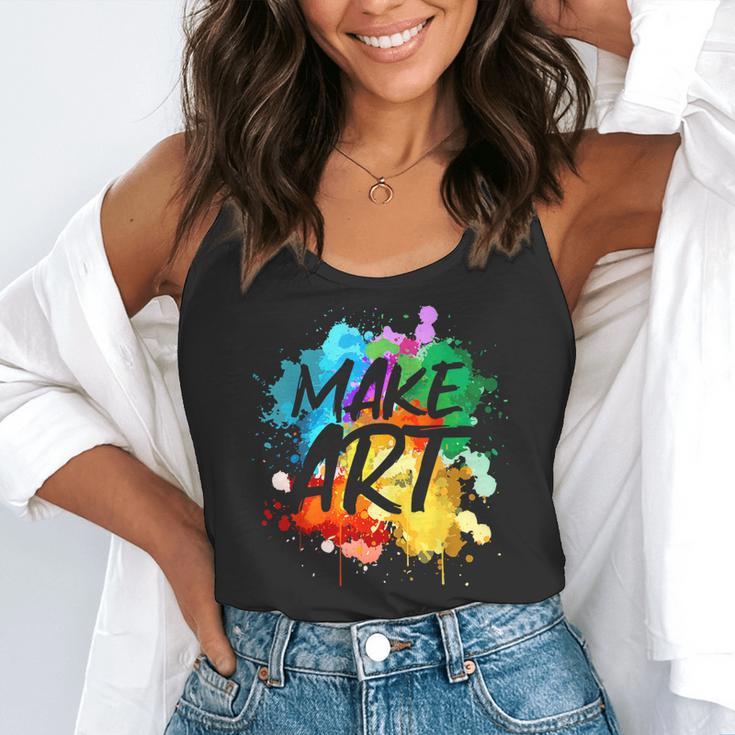 Cool Art For Men Women Artist Teacher Painter Artists Paint Flowy Tank, funny gift