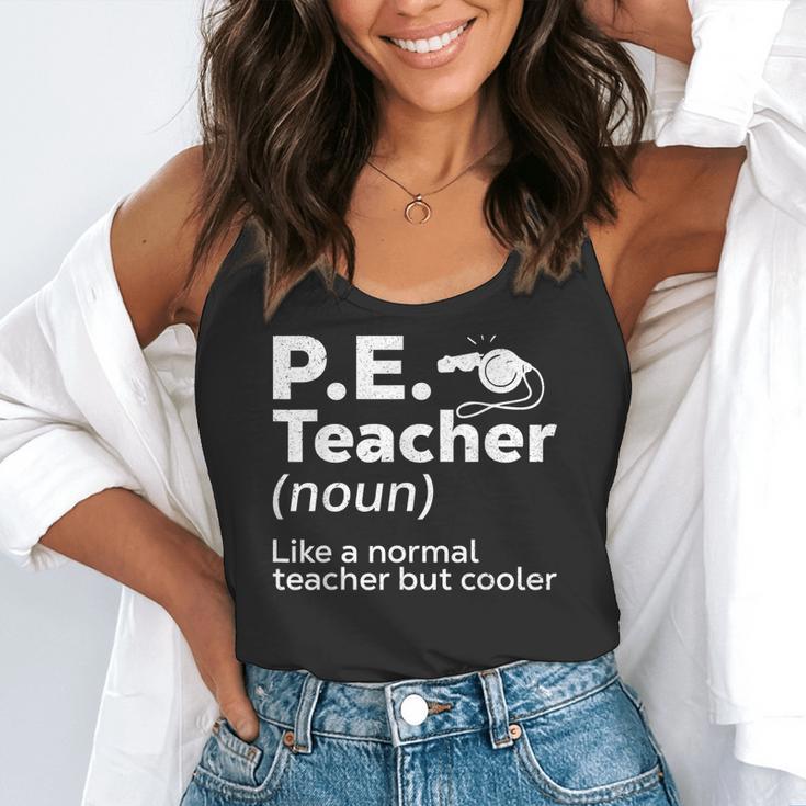 Cool PE Teacher Art For Men Women Physical Education Teacher Flowy Tank, funny gift