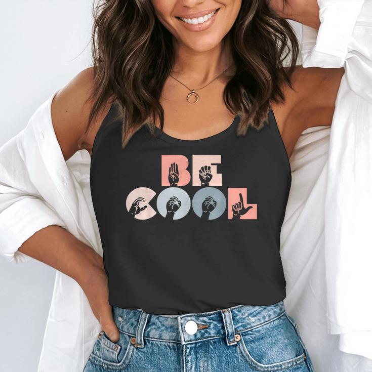 Cool Sign Language ASL Teacher Deaf People ASL Interpreter Flowy Tank, funny gift Cool Sign Language ASL Teacher Deaf People ASL Interpreter Flowy Tank, funny gift