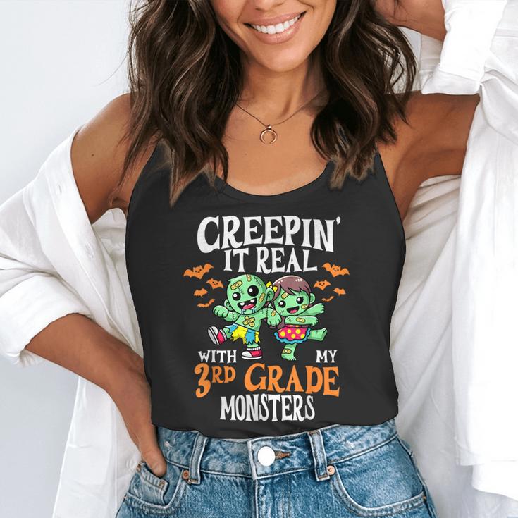 Creepin It Real Monster School 3rd Grade Teacher Halloween Flowy Tank, funny gift Creepin It Real Monster School 3rd Grade Teacher Halloween Flowy Tank, funny gift