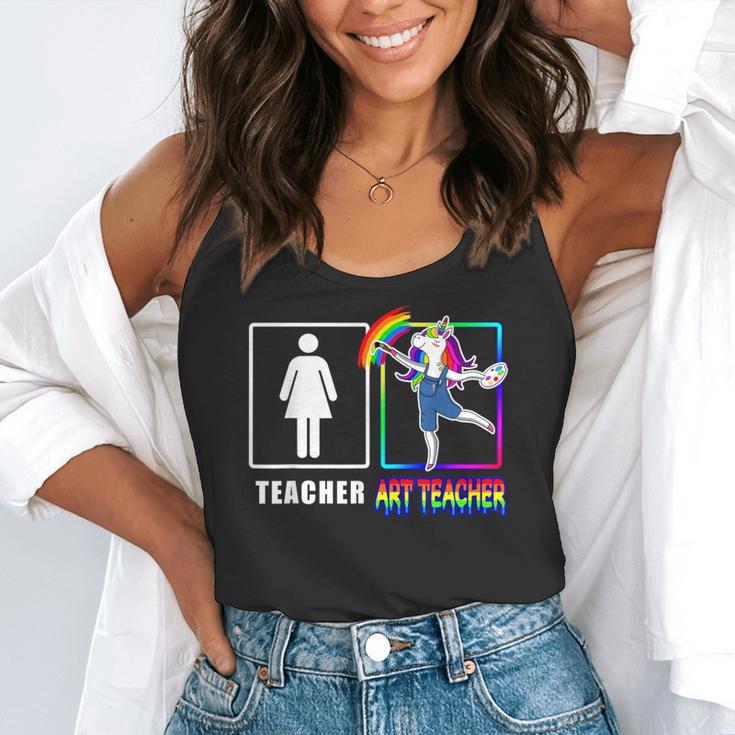 Cute Art Teacher Magical Dabbing Unicorn Artist Flowy Tank, funny gift Cute Art Teacher Magical Dabbing Unicorn Artist Flowy Tank, funny gift