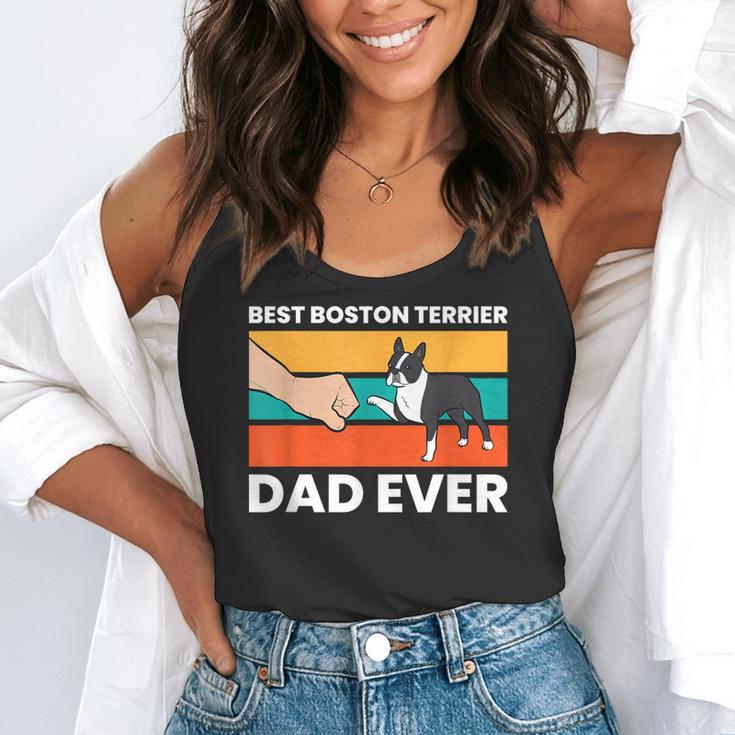 Cute Boston Terrier Best Boston Terrier Dad Ever Flowy Tank, funny gift