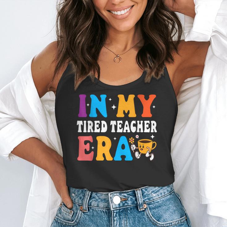 Cute Coffee Glass Face Happy Day In My Tired Teacher ERA For Men Women Flowy Tank, funny gift