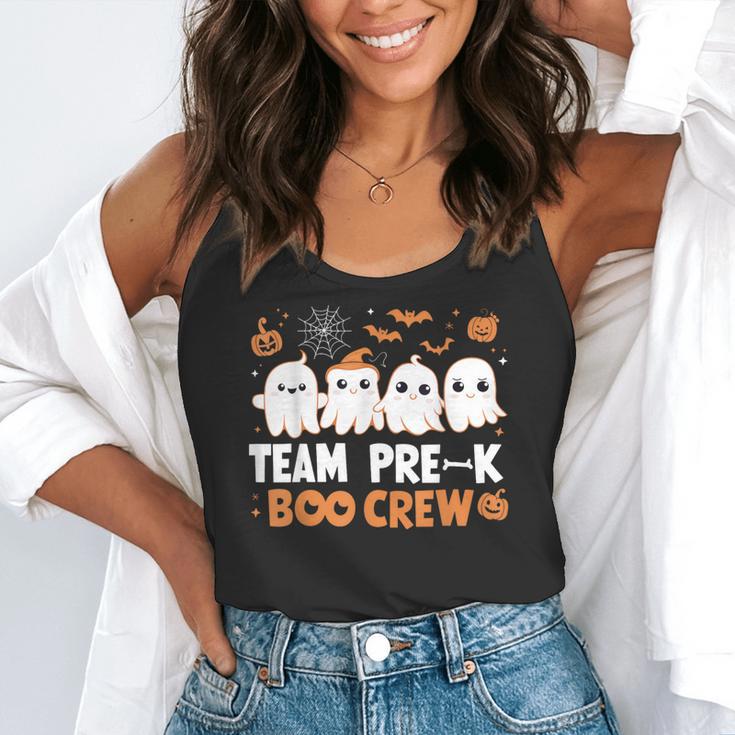Cute Ghosts Pre-K Boo Crew Teachers Halloween Party Team For Men Women Kids Flowy Tank, funny gift