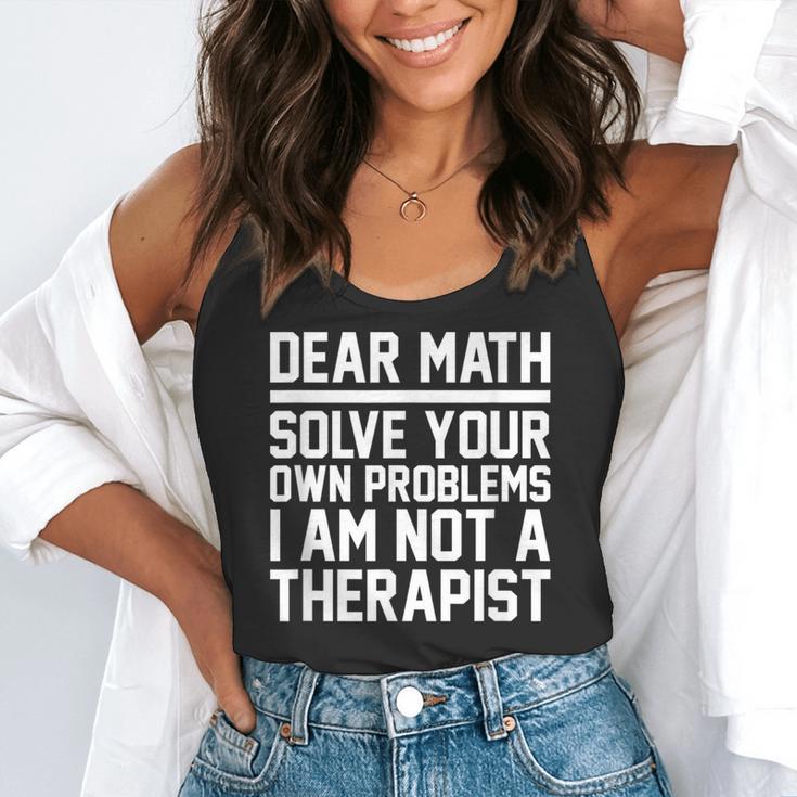Dear Math Grow Up Solve Your Own Problems Math Teacher Flowy Tank, funny gift Dear Math Grow Up Solve Your Own Problems Math Teacher Flowy Tank, funny gift
