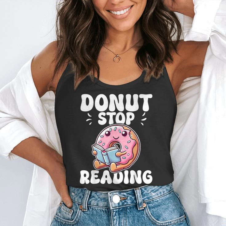 Donut Stop Reading Kawaii Teacher Preschool Kindergarten Flowy Tank, funny gift Donut Stop Reading Kawaii Teacher Preschool Kindergarten Flowy Tank, funny gift