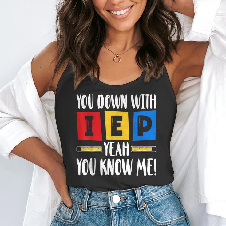 You Down With IEP Yeah You Know Me SPED Teacher Flowy Tank, funny gift