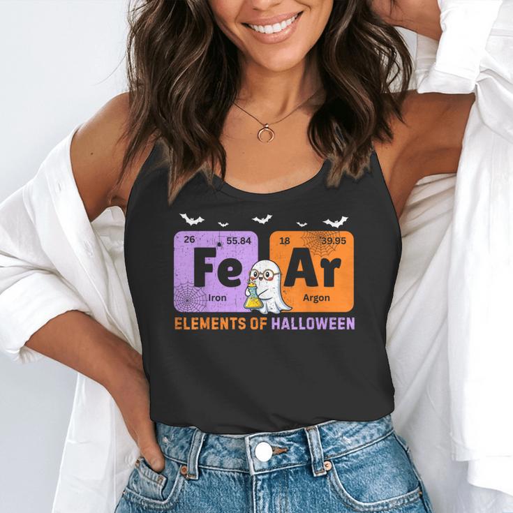 Elements Of Halloween Fear Periodically Chemistry Teacher Flowy Tank, funny gift Elements Of Halloween Fear Periodically Chemistry Teacher Flowy Tank, funny gift