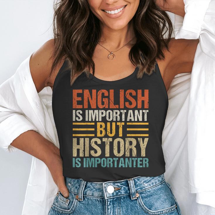English Is Important But History Is Importanter Teachers Men Women Girls Kids Flowy Tank, funny gift English Is Important But History Is Importanter Teachers Men Women Girls Kids Flowy Tank, funny gift