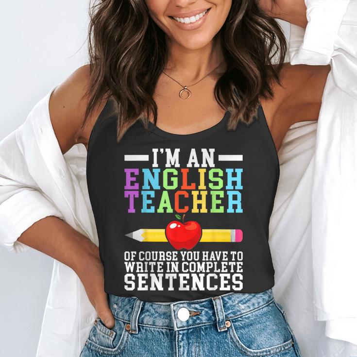 Im English Teacher You Have To Write In Complete Sentences Flowy Tank, funny gift Im English Teacher You Have To Write In Complete Sentences Flowy Tank, funny gift