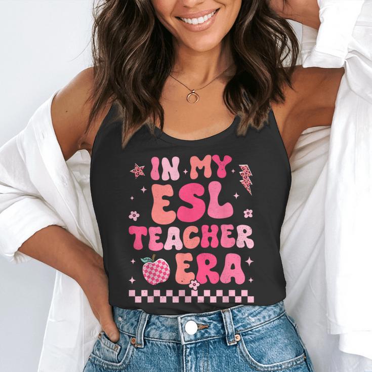 In My Esl Teacher Era Back To School ESL Teacher Groovy Flowy Tank, funny gift In My Esl Teacher Era Back To School ESL Teacher Groovy Flowy Tank, funny gift