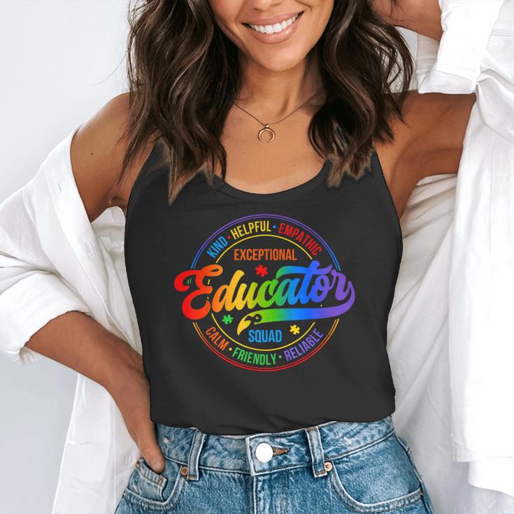 Exceptional Educator Squad Special Education Teacher Autism Flowy Tank, funny gift Exceptional Educator Squad Special Education Teacher Autism Flowy Tank, funny gift