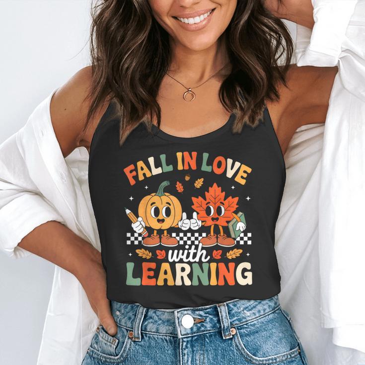 Fall In Love With Learning Shirt Autumn Thanksgiving Teacher Flowy Tank, funny gift Fall In Love With Learning Shirt Autumn Thanksgiving Teacher Flowy Tank, funny gift