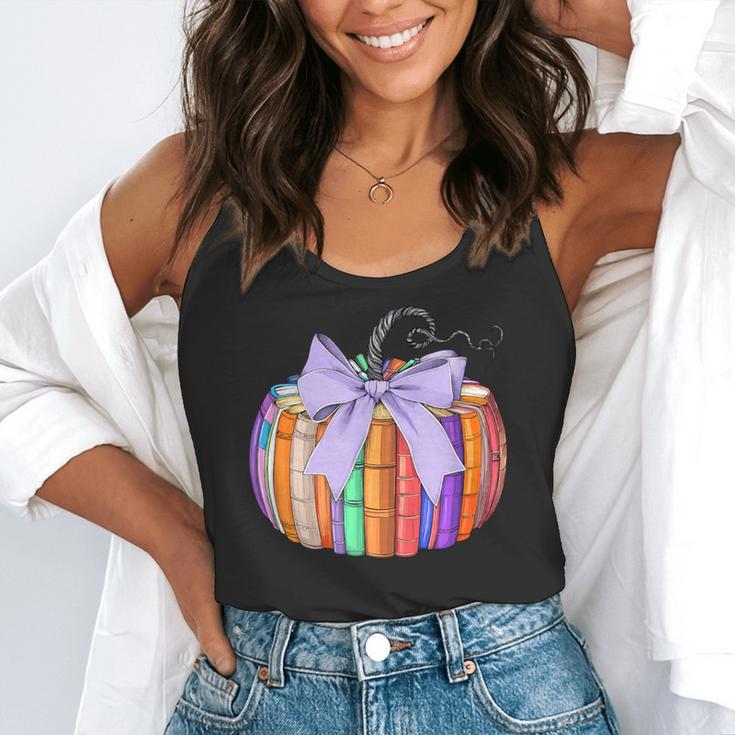 Fall Pumpkin Books Lover Halloween Teacher Teaching Staff Flowy Tank, funny gift Fall Pumpkin Books Lover Halloween Teacher Teaching Staff Flowy Tank, funny gift