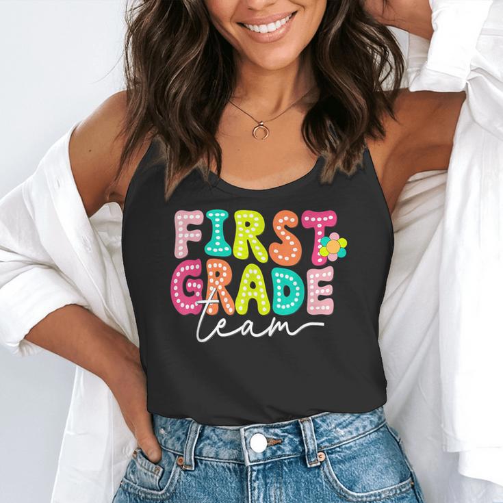 First Grade Team Teacher Back To School 1st Grade Squad Kids Flowy Tank, funny gift First Grade Team Teacher Back To School 1st Grade Squad Kids Flowy Tank, funny gift