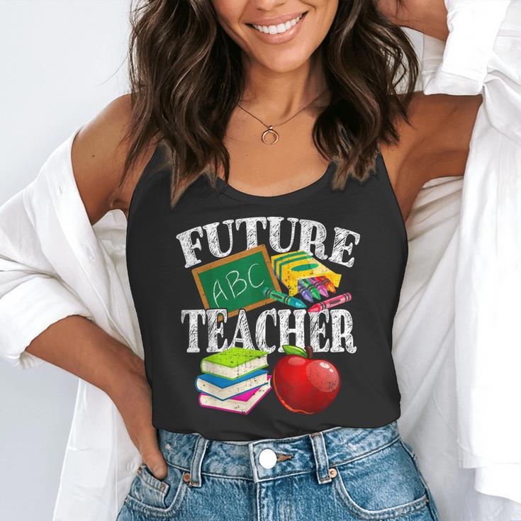 Future Teacher With Canyon And Book Teacher Men Women Girls Kids Flowy Tank, funny gift