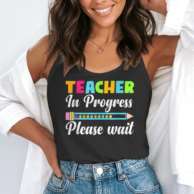 Future Teacher Cool Teacher In Progress Please Wait Flowy Tank, funny gift Future Teacher Cool Teacher In Progress Please Wait Flowy Tank, funny gift