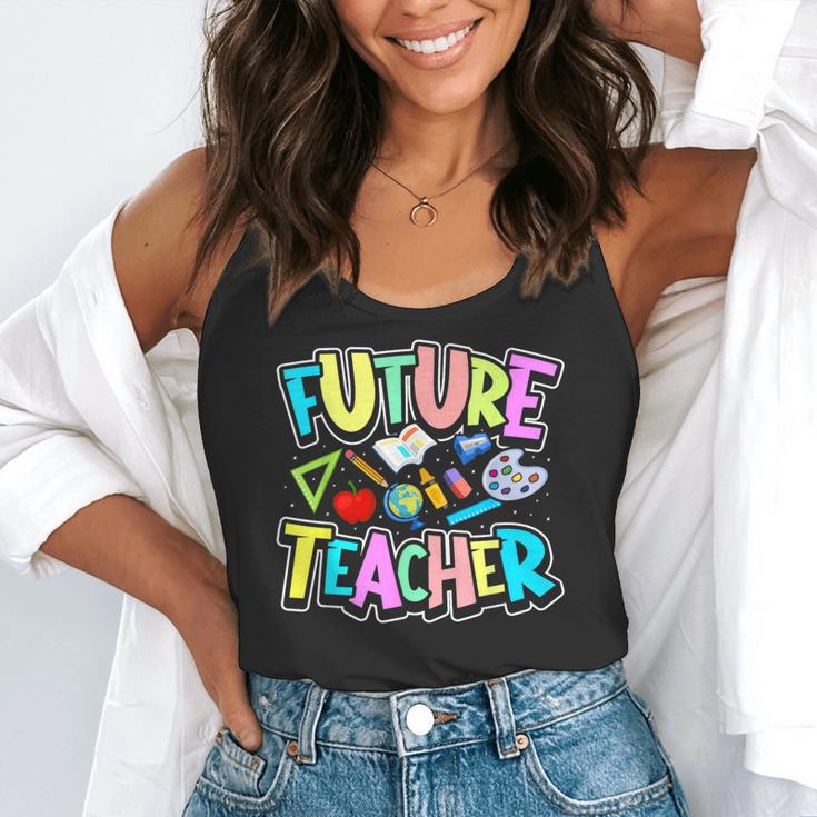 Future Teacher Kid's Career Flowy Tank, funny gift Future Teacher Kid's Career Flowy Tank, funny gift