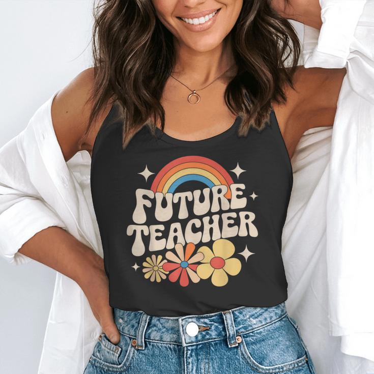 Future Teacher Kids Youth Girls Rainbow Pre-k Kindergarten Flowy Tank, funny gift