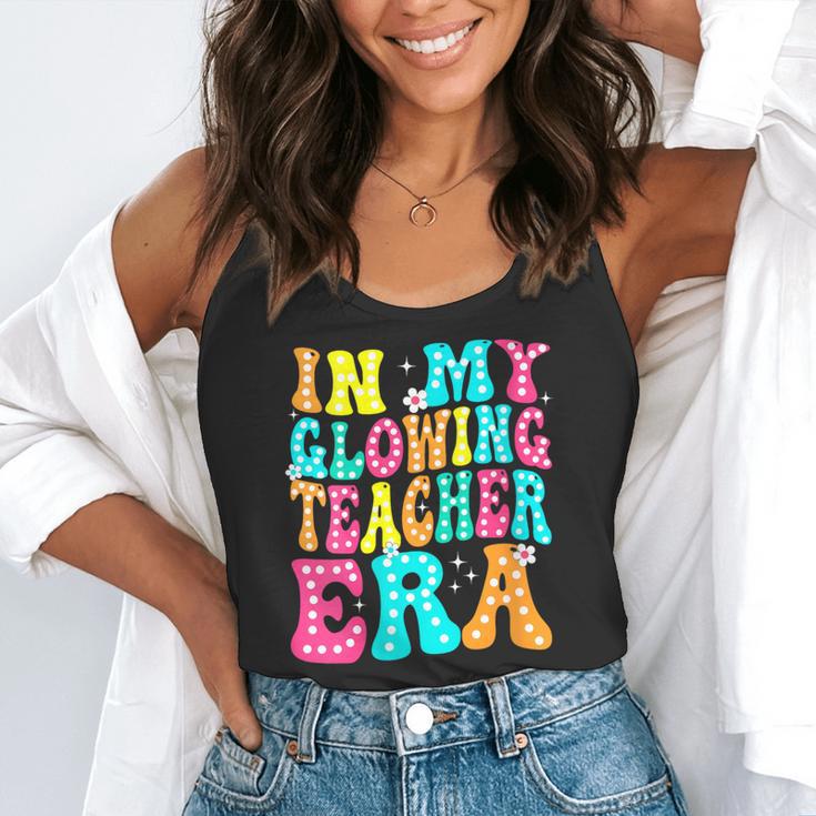 In My Glowing Teacher Era Groovy Colorful Bright Flowy Tank, funny gift In My Glowing Teacher Era Groovy Colorful Bright Flowy Tank, funny gift