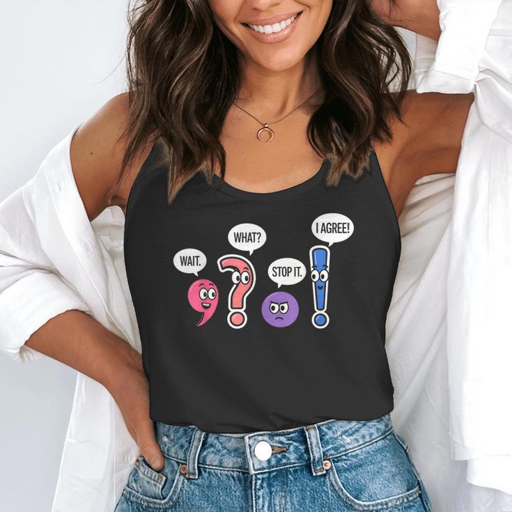 Grammar Teacher Wait What Stop It I Agree Humor Flowy Tank, funny gift Grammar Teacher Wait What Stop It I Agree Humor Flowy Tank, funny gift