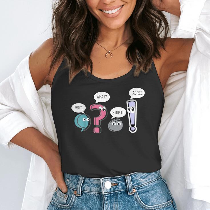 Grammar TeacherWait What Stop It I Agree Flowy Tank, funny gift Grammar TeacherWait What Stop It I Agree Flowy Tank, funny gift