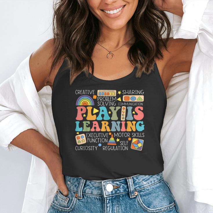Groovy Play Is Learning Kindergarten Teacher Appreciation Flowy Tank, funny gift Groovy Play Is Learning Kindergarten Teacher Appreciation Flowy Tank, funny gift